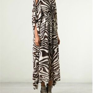 Michael Kors | Zebra Print Kaftan Dress